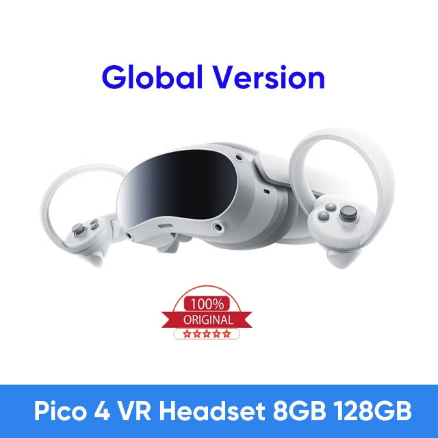 Pico 4 VR Headset All-In-One Virtual Reality Headset 3D VR Glasses 4K+ Display For Metaverse & Stream Gaming pico 4 vr