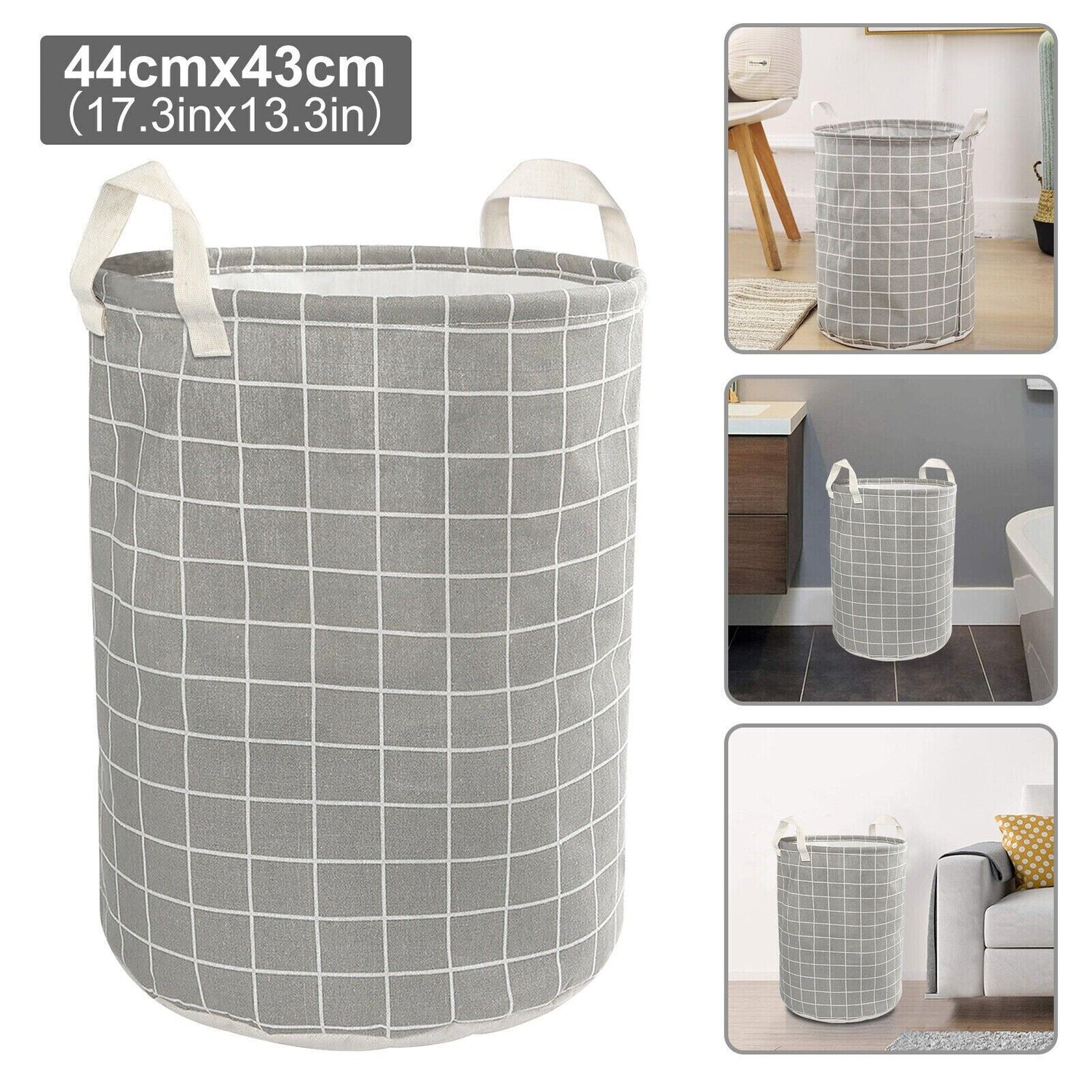 Large Foldable Storage Laundry Hamper Clothes Basket Washing Bag Bin Organizer