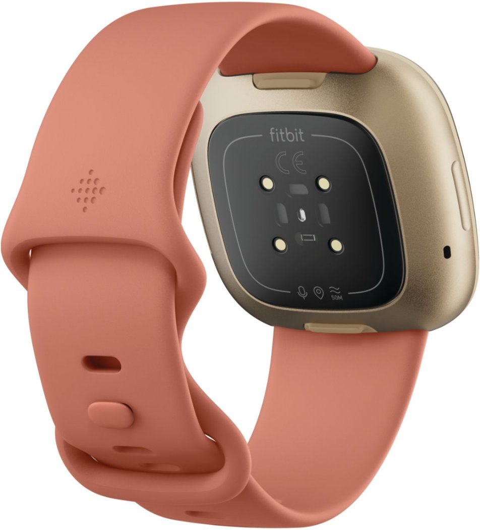 Fitbit - Versa 3 Health &amp; Fitness Smartwatch - Soft Gold