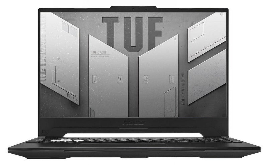 ASUS TUF Core i5 3050 Laptop; ASUS TUF Dash F15 15.6" Full HD, Intel Core i5-12450H, NVIDIA GeForce RTX 3050 Graphics, 8GB RAM, 512GB SSD, Off Black, Windows 11 Home, FX517ZC-WS51