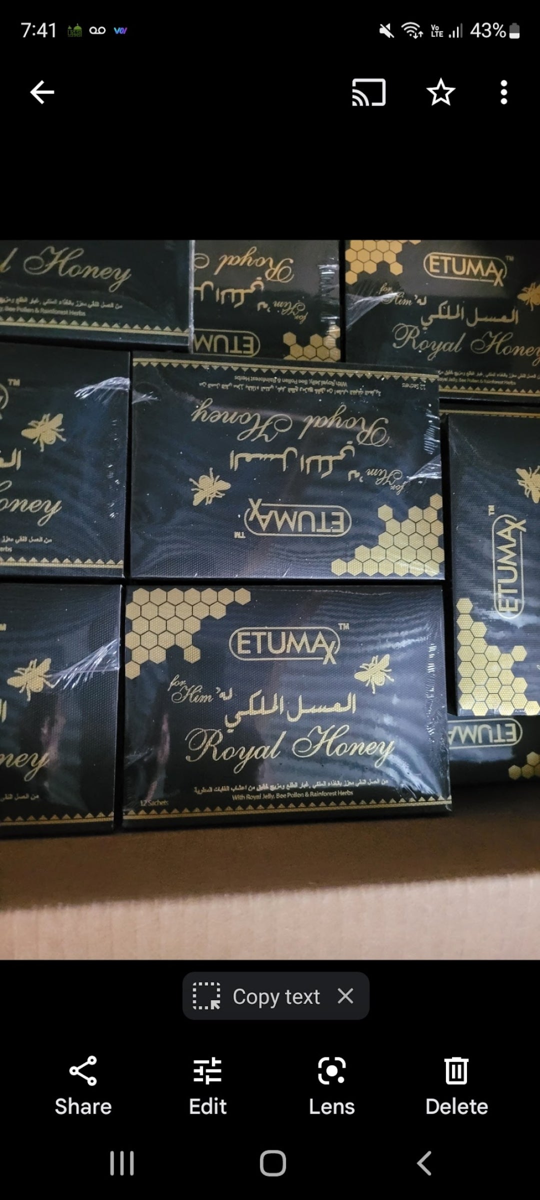 Royal honey etumax 12pcs