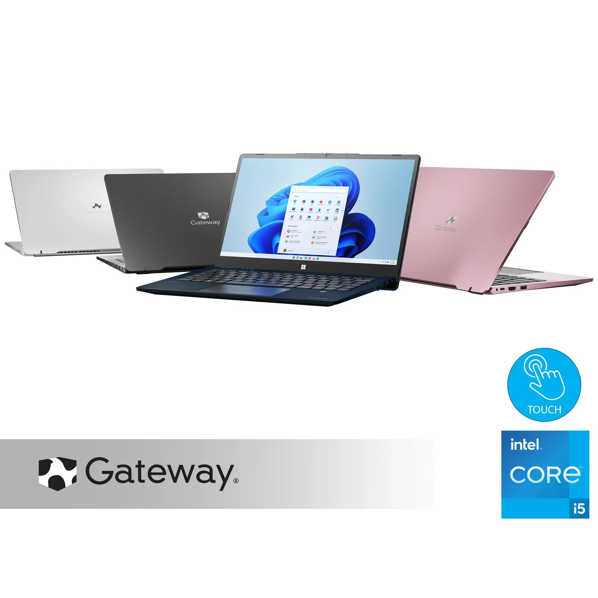 Gateway 14.1&quot; Ultra Slim Notebook, FHD Touchscreen, Intel Core i5-1235U, 8GB RAM, 512GB SSD, Fingerprint Scanner, Tuned by THX Audio, 2MP Camera, HDMI, Windows 11, Black