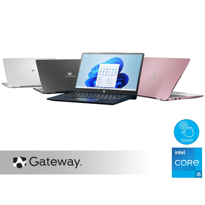 Gateway 14.1&quot; Ultra Slim Notebook, FHD Touchscreen, Intel Core i5-1235U, 8GB RAM, 512GB SSD, Fingerprint Scanner, Tuned by THX Audio, 2MP Camera, HDMI, Windows 11, Black