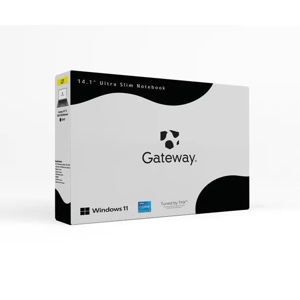 Gateway 14.1" Ultra Slim Notebook, FHD Touchscreen, Intel Core i5-1235U, 8GB RAM, 512GB SSD, Fingerprint Scanner, Tuned by THX Audio, 2MP Camera, HDMI, Windows 11, Black