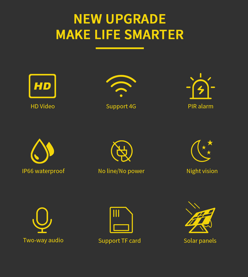 4G solar surveillance camera